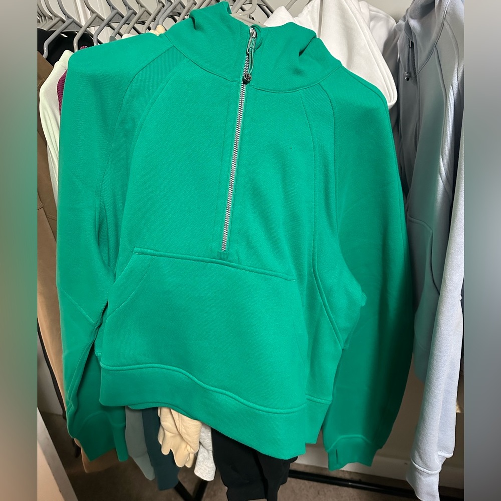 Scuba half zip Kelly green - m/l